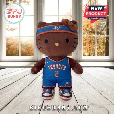 Hello Kitty x Oklahoma City Thunder Shai Gilgeous-Alexander Brown Plush Toy