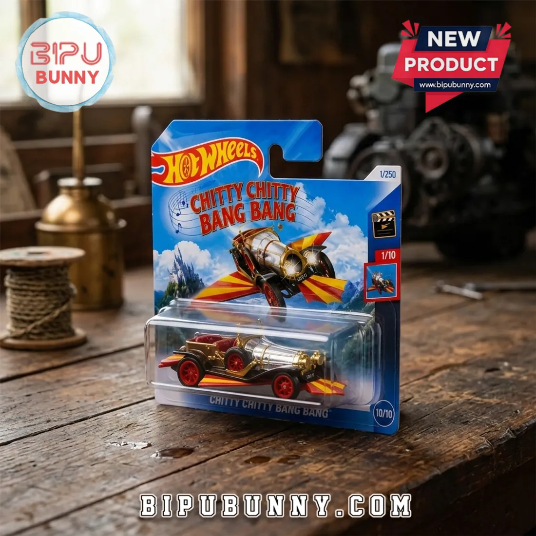 Hot Wheels Chitty Chitty Bang Bang Flying Car Diecast Model Hot Wheels Chitty Chitty Bang Bang Flying Car Diecast Model