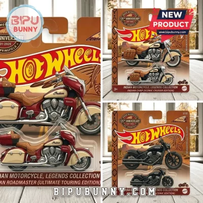 Hot Wheels x Indian Motorcycle 125th Anniversary Roadmaster Collectible Diecast Hot Wheels x Indian Motorcycle 125th Anniversary Roadmaster Collectible Diecast