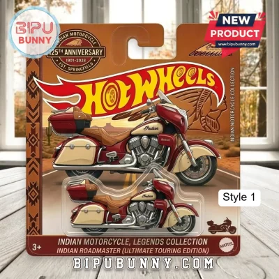 Hot Wheels x Indian Motorcycle 125th Anniversary Roadmaster Collectible Diecast
