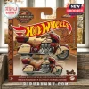 Hot Wheels Indian Roadmaster motorcycle die-cast toy in brown and cream packaging with 125th anniversary branding.!
