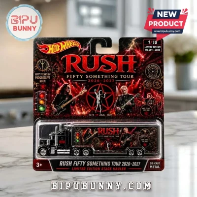 Hot Wheels x Rush Fifty Something Tour 2026-2027 Black Die-Cast Stage Hauler