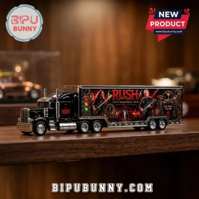 Hot Wheels x Rush Fifty Something Tour 2026-2027 Black Die-Cast Stage Hauler