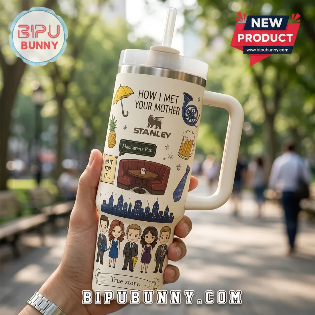 How I Met Your Mother Stanley Flowstate 40oz Insulated Tumbler How I Met Your Mother Stanley Flowstate 40oz Insulated Tumbler