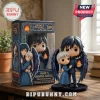 Howl's Moving Castle 22nd Anniversary figurine of Howl and Sophie holding Calcifer with blue window display box.!