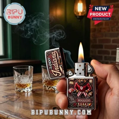 Indiana Hoosiers Embossed Zippo Lighter Case