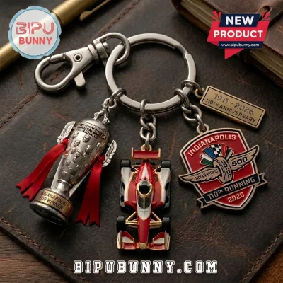 Indianapolis 500 2026 110th Anniversary 3D Metal Keychain