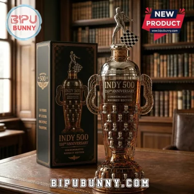 Indy 500 110th Anniversary Borg-Warner Sculpted Whiskey Decanter