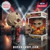 Iron Maiden Number of the Beast Eddie Funko Pop vinyl figure with miniature red devil on stage against concert background.!