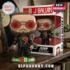 J Balvin Funko Pop figure wearing red sunglasses and black jacket with lightning bolt, standing on a FIFA World Cup base.!