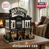 Jack Daniel's 160th anniversary building block set with miniature figures, brick-built saloon facade, and interior lighting.!