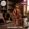 Amber glass Jack Daniel's 160th anniversary whiskey decanter shaped like a man in a top hat standing on a safe base.!