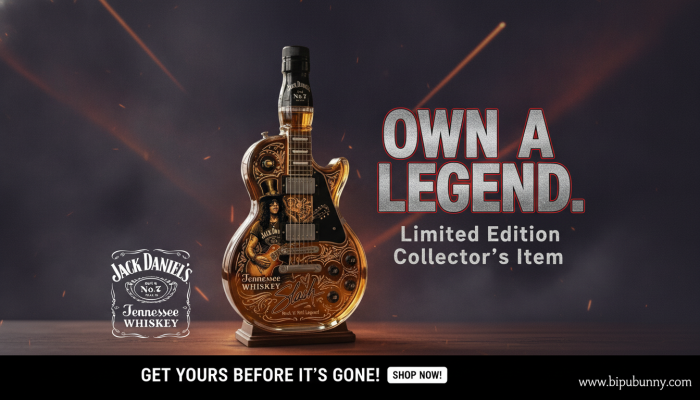 Bipubunny custom whiskey bottle collection banner showcasing premium liquor decanters online