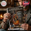 This rock music poster displays a Slash Gibson guitar Jack Daniels bottle in warm brown tones!