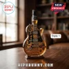 This amber guitar bottle features Slash artwork and text Tennessee Whiskey Slash Rock N Roll Legend!