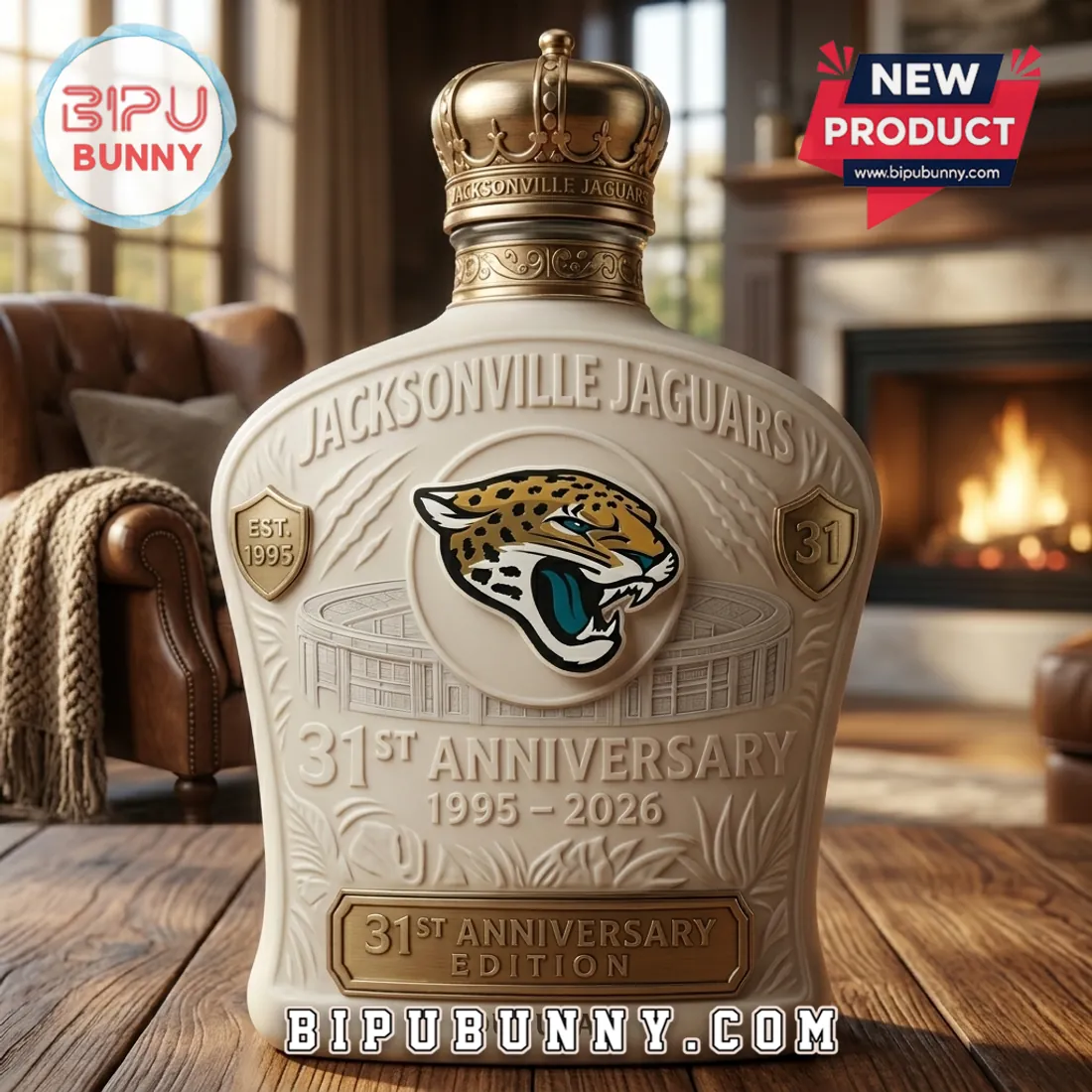 Jacksonville Jaguars 31st Anniversary Whiskey Decanter Jacksonville Jaguars 31st Anniversary Whiskey Decanter