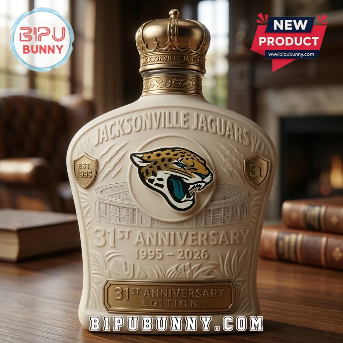 Jacksonville Jaguars 31st Anniversary Whiskey Decanter Jacksonville Jaguars 31st Anniversary Whiskey Decanter