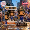 Jalen Brunson Funko Pop vinyl figure in New York Knicks jersey with NBA Champions 2026 cap, trophy, and display stand.!