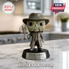 Jeepers Creepers vinyl figure wearing a wide-brimmed hat, holding an axe on a stand labeled 25th Anniversary 2001-2026.!