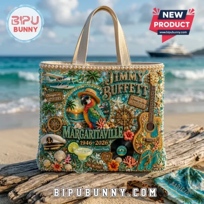 Jimmy Buffett Margaritaville 1946-2026 Tote Bag