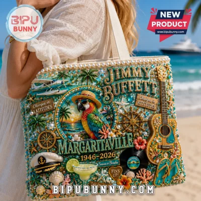 Jimmy Buffett Margaritaville 1946-2026 Tote Bag