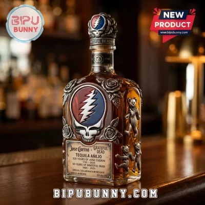 Jose Cuervo x Grateful Dead 320th Anniversary Glass Tequila Bottle