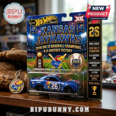 Kansas Jayhawks 2026 Big 12 Champions Hot Wheels Die-Cast Challenger