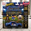 Hot Wheels Kansas Jayhawks 2026 Big 12 baseball champion Dodge Challenger die-cast car on branded backing card.!