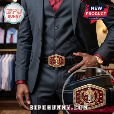 Kappa Alpha Psi 1911 Crest Leather Belt