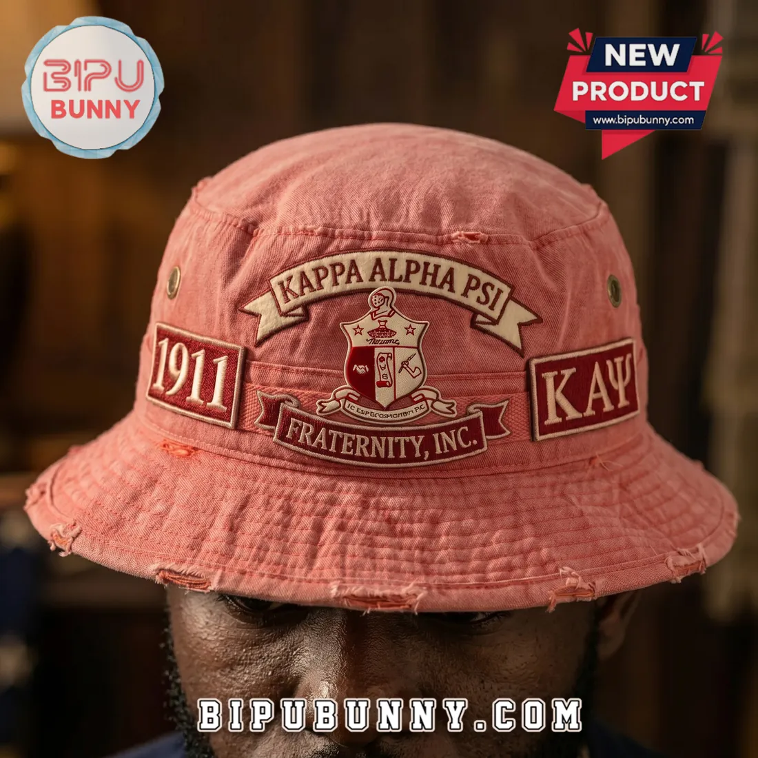 Kappa Alpha Psi 1911 Crimson Bucket Hat Kappa Alpha Psi 1911 Crimson Bucket Hat
