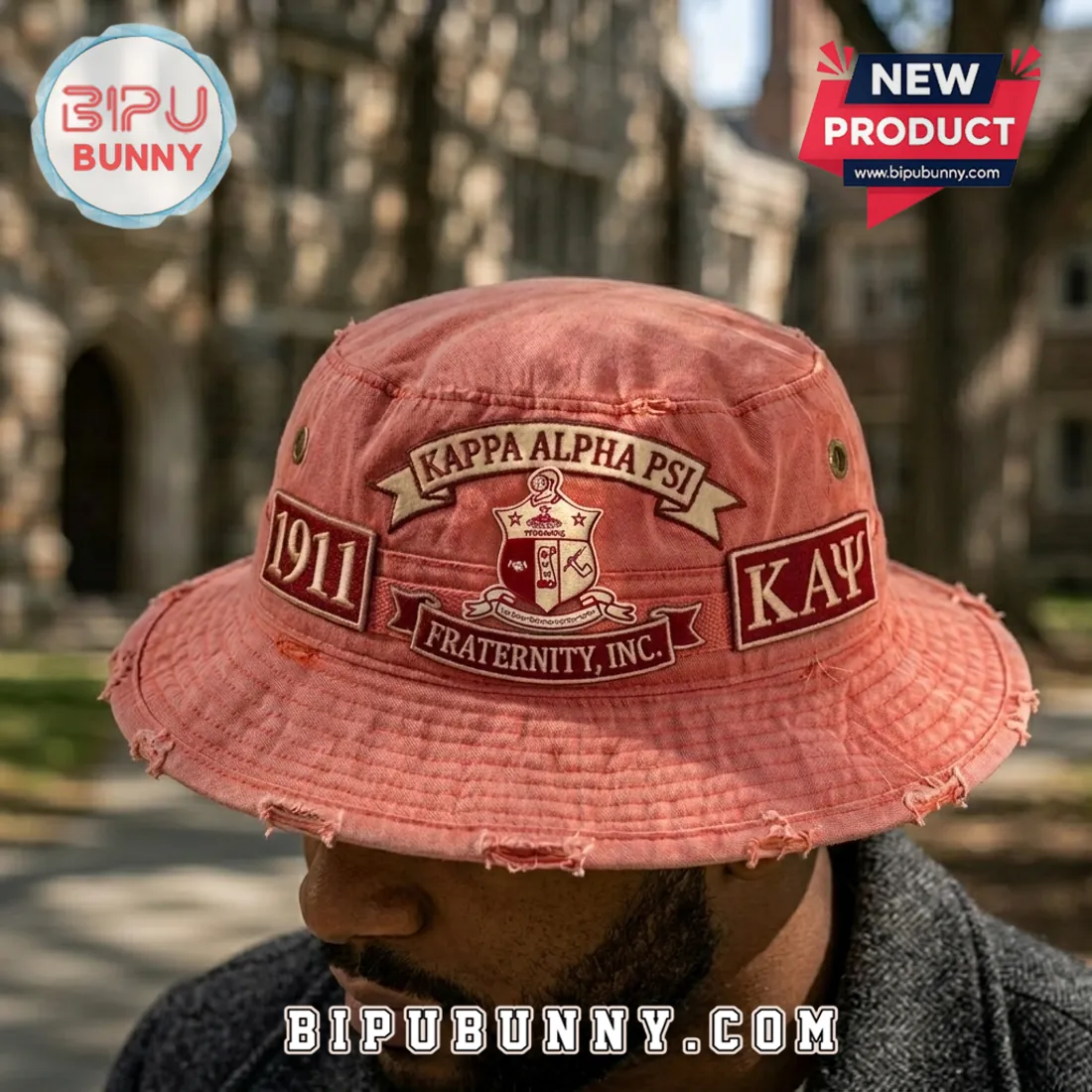Kappa Alpha Psi 1911 Crimson Bucket Hat Kappa Alpha Psi 1911 Crimson Bucket Hat