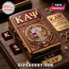 Kappa Alpha Psi gold and crimson metal lighter featuring the fraternity crest, Greek letters, and ornate engraved detailing.!