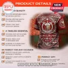 Kappa Alpha Psi fraternity red t-shirt with white Greek crest, 1911 text, and geometric border patterns on display.!