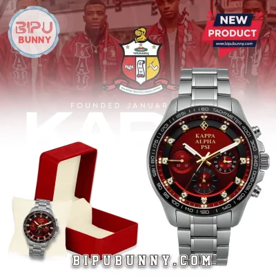 Kappa Alpha Psi Stainless Steel Black and Gold Chronograph Watch Kappa Alpha Psi Stainless Steel Black and Gold Chronograph Watch