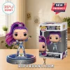 Katy Perry Funko Pop vinyl figure with purple glitter hair wearing a blue and white FIFA World Cup 2026 stage outfit.!