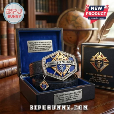 Knights of Columbus Founders Series Leather Belt