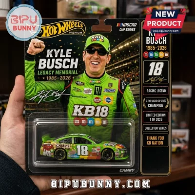 Kyle Busch Legacy Memorial M&Ms No 18 Toyota Camry Hot Wheels Car