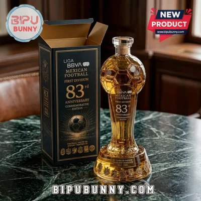 Liga BBVA MX 83rd Anniversary Commemorative Glass Whiskey Decanter