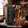 Liga BBVA Mexican Football 83rd anniversary amber glass whiskey bottle shaped like a trophy next to a black display box.!