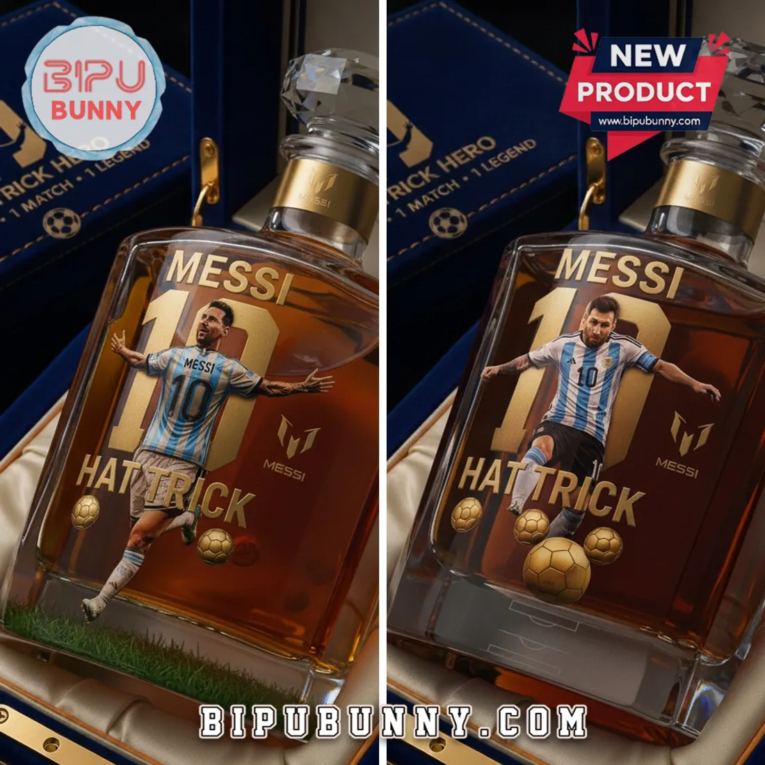 Lionel Messi Argentina Hat Trick Whiskey Decanter Lionel Messi Argentina Hat Trick Whiskey Decanter