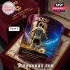 Lionel Messi glass tumbler with number 10 jersey graphic in burgundy velvet presentation box with gold lettering.!