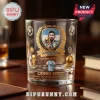 Lionel Messi glass tumbler featuring World Cup trophy, number 10 jersey graphic, and 16 World Cup goals text inscription.!