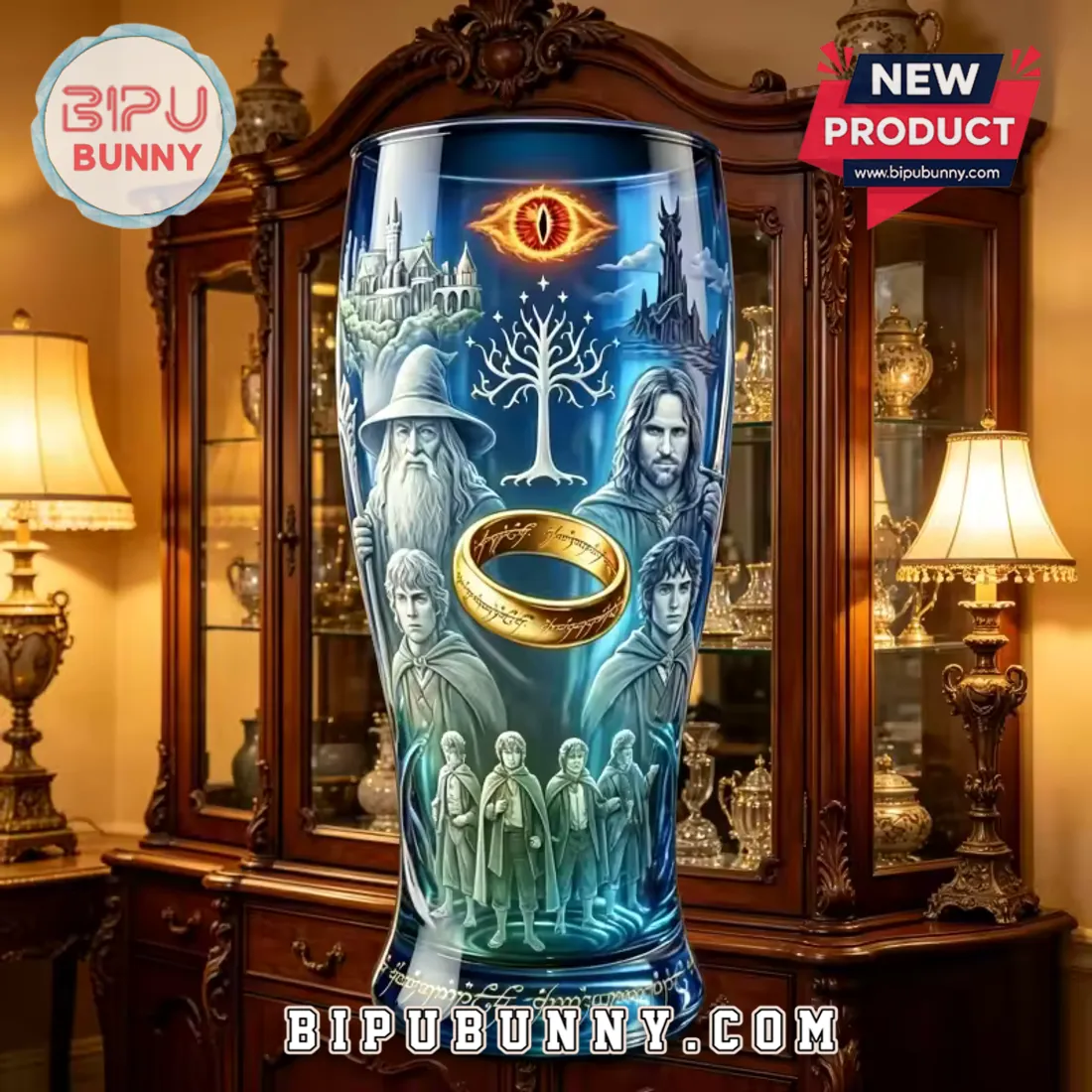 Lord of the Rings 25th Anniversary Home Bar Decor Pint Glass Lord of the Rings 25th Anniversary Home Bar Decor Pint Glass