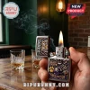 LSU branded Zippo lighter with tiger graphic, text reading Geaux Tigers, Tiger Nation, and Live Purple Live Gold.!
