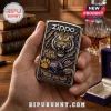 Zippo lighter featuring embossed LSU Tigers graphic, tiger face, football helmet, and Tiger Nation text on chrome metal.!