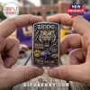 LSU Tigers themed Zippo metal lighter featuring a roaring tiger, a football helmet, and Tiger Nation text.!