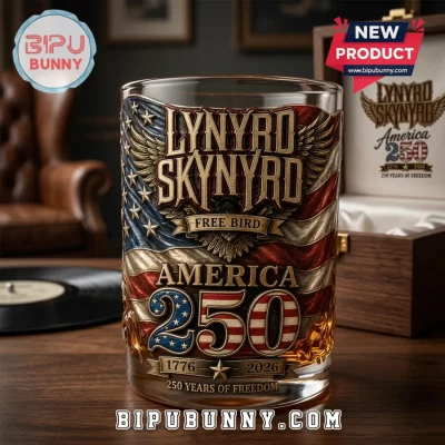 Lynyrd Skynyrd x America 250 Anniversary Whiskey Glass