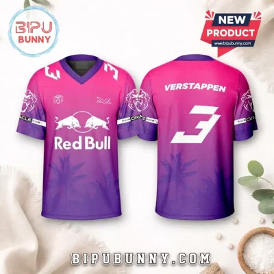 Max Verstappen Red Bull Miami Edition Football Jersey