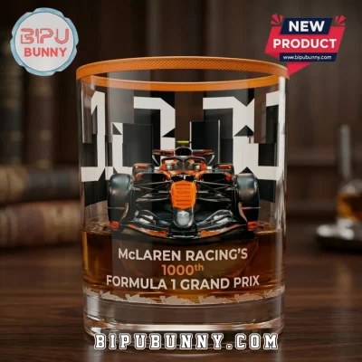 McLaren Racing 1000th Grand Prix Anniversary Whiskey Glass