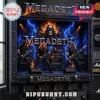 Megadeth band themed wall-mounted key holder featuring Vic Rattlehead, lightning graphics, and LED lighting accents.!